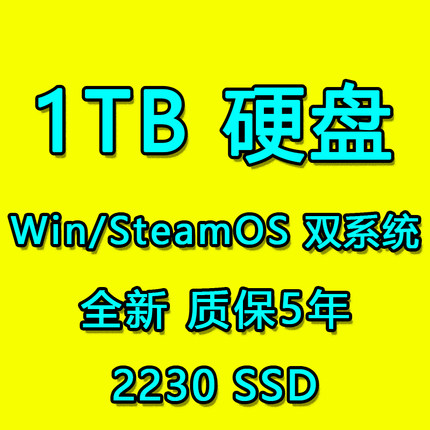 Steam Deck硬盘 1TB 2TB SSD 2230 双系统游戏掌机PC掌机Windows