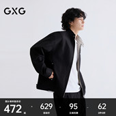 哈灵顿夹克格纹内里重磅帆布立领外套26年春新品 工装 经典 GXG男装