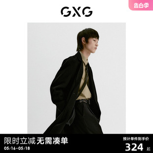 GXG男装 羊毛大衣男22年冬新品 商场同款