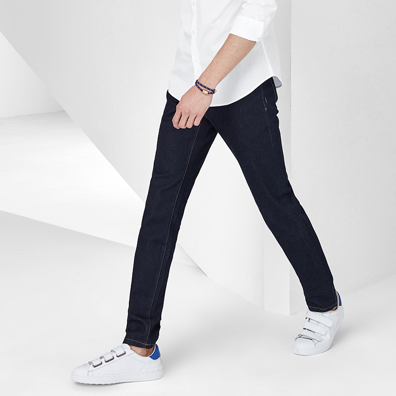 Jeans pour jeunesse pieds Slim en coton pour automne - Ref 1461556 Image 4