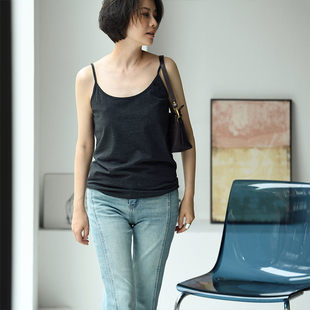 B0580C 包邮 特 舒适显瘦打底吊带背心女夏 简约休闲多色基础款
