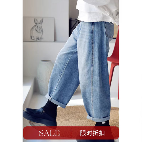 男友风帅气九分牛仔裤秋季