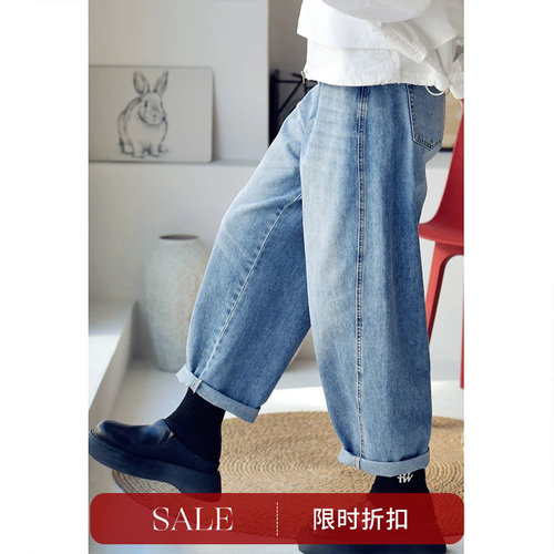 男友风帅气九分牛仔裤秋季