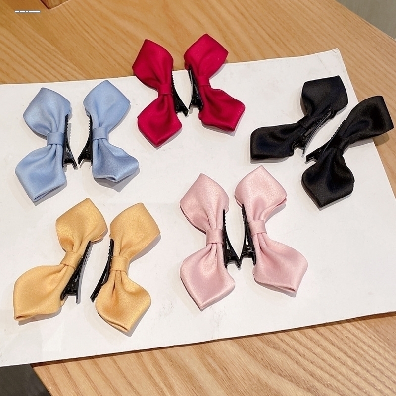 宝宝发夹甜美蝴蝶结全包布婴儿小发卡儿童公主发饰