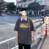 @港风卡通印印短袖T恤男潮流纯棉打底半袖DT18-P25，男装T恤，星座223（原229-2）