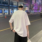 现货M-5XL港风亮片纯棉短袖T恤男加大码夏季T2111/P35，男装T恤，星座223（原229-2）