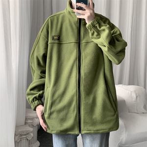 秋冬摇粒绒夹克男开衫卫衣加大码外套 JK280/P65图片