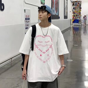 @港风  爱心设计夏季男短袖T恤衫  DT16-P30图片