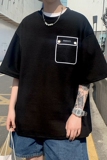 @港风夏季新款短袖T恤男ins超火宽松半袖DT26-P40,65棉，男装T恤，星座223（原229-2）