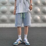 @港风潮牌牛仔短裤男士薄款潮流日系五分裤DK017-P45，男装牛仔裤，星座223（原229-2）