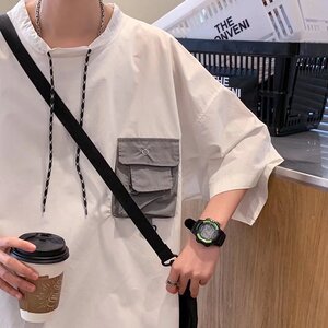 @港风 2025夏季新款超火宽松大码ins潮流高街半袖上衣 DT03-P30图片