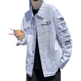 @港风加绒加厚工装牛仔夹克男秋冬外套JK308-P80，男装夹克，星座223（原229-2）
