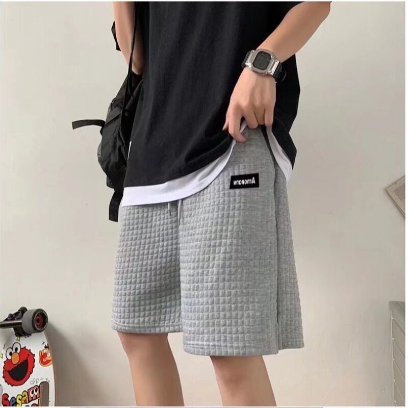 @港风夏季2025新款男生短裤宽松五分裤大裤衩DK009-P25,男装牛仔裤,星座223（原229-2）