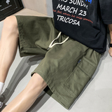 M-5XL日系大口袋工装五分短裤男大码纯棉阔腿中裤DK056-P35，男装牛仔裤，星座223（原229-2）