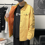 @港风加绒加厚重工工装牛仔夹克男秋冬外套JK308-P80，男装夹克，星座223（原229-2）