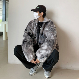 @港风  羊羔绒棉衣开衫棒球服ins潮流 MY8001-P98图片