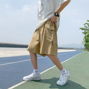 @港风 大口袋工装短裤纯棉夏季男五分裤 DK065-P40图片