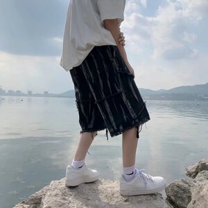 港风  暗黑原宿风夏季五分裤男短裤 DK028-P40图片