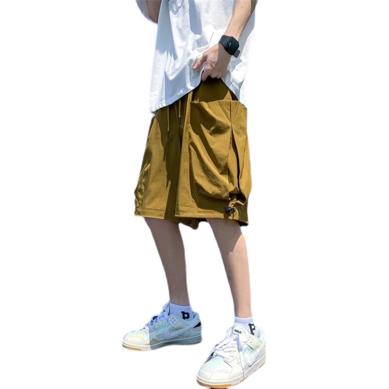 @港风ins潮流复古百搭宽松直筒工装五分裤休闲裤潮男DK069-P35,男装牛仔裤,星座223（原229-2）