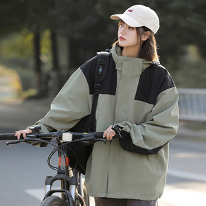 中性冲锋衣男女2025春户外森系夹克薄外套 JK001-P55图片