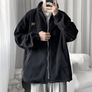 秋冬摇粒绒夹克男开衫卫衣加大码外套 JK280/P65图片
