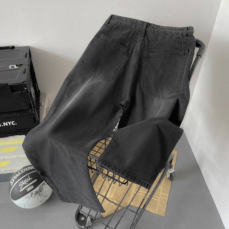 @平铺水洗牛仔裤男宽松大码M-5XL直筒裤2025新款NZ265-P456,男装牛仔裤,星座223（原229-2）