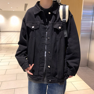 @港风 工装牛仔夹克男小熊刺绣外套M-5XL，JK305-65图片