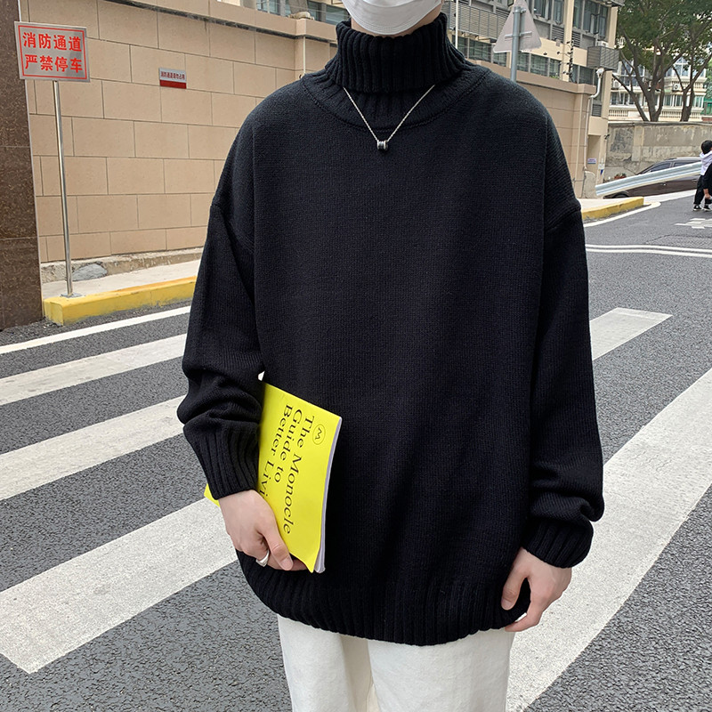@港风高领纯色针织衫毛衣男大码M-8XL韩版百搭21M60-P35,男装针织衫/毛衣,星座223（原229-2）