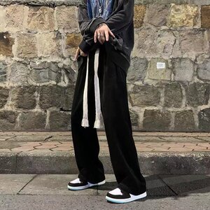 @港风 加绒加厚灯芯绒裤男阔腿直筒裤NZ208-P45图片