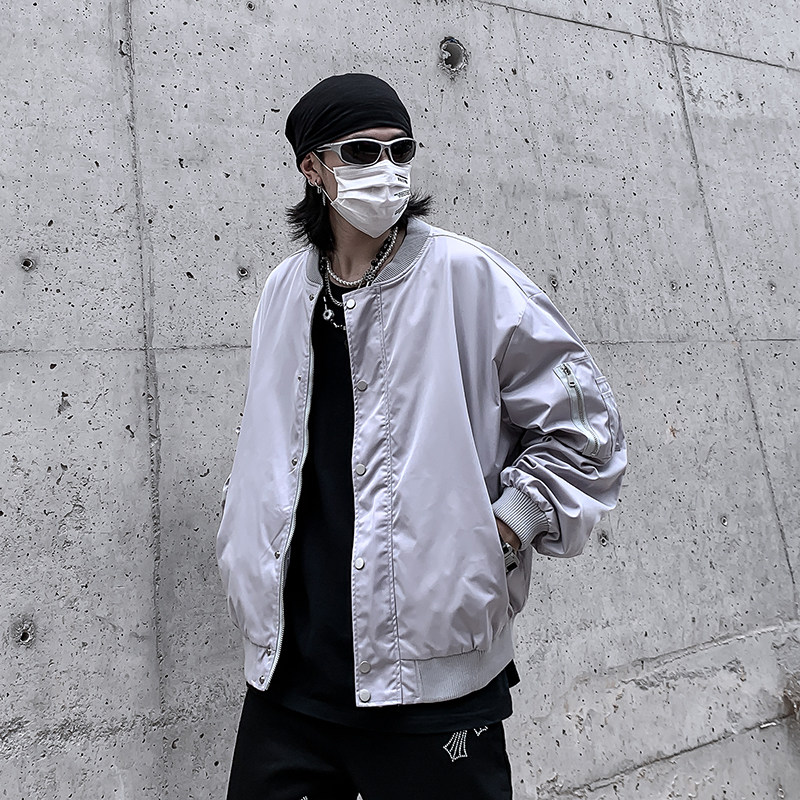 W08-P602023春季大码飞行服夹克男外套潮牌街头棒球服,男装夹克,星座223（原229-2）