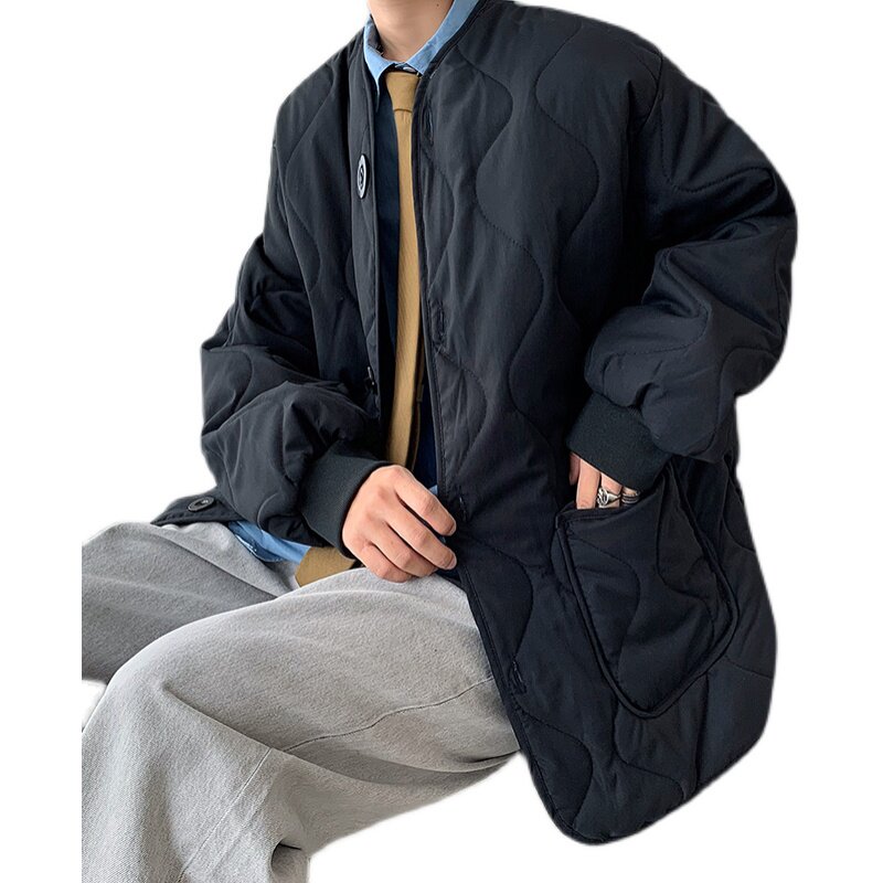 @港风内胆棉衣男工装菱格夹棉外套冬季薄款棉服MY9000-P72,男装棉衣,星座223（原229-2）
