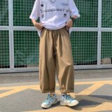 @港风夏季工装九分裤宽松阔腿裤潮男萝卜裤NZ271-P40，男装工装外套，星座223（原229-2）