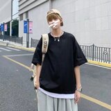 @港风男生夏季潮流薄款宽松百搭五分袖男纯棉短袖DT09-P28，男装T恤，星座223（原229-2）
