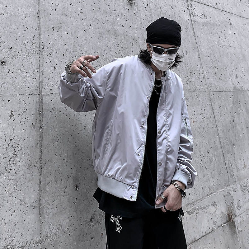 W08-P602023春季大码飞行服夹克男外套潮牌街头棒球服,男装夹克,星座223（原229-2）