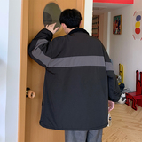 @港风ins潮流宽松棉衣撞色棉服冬季厚外套MY9008-P85，男装棉衣，星座223（原229-2）