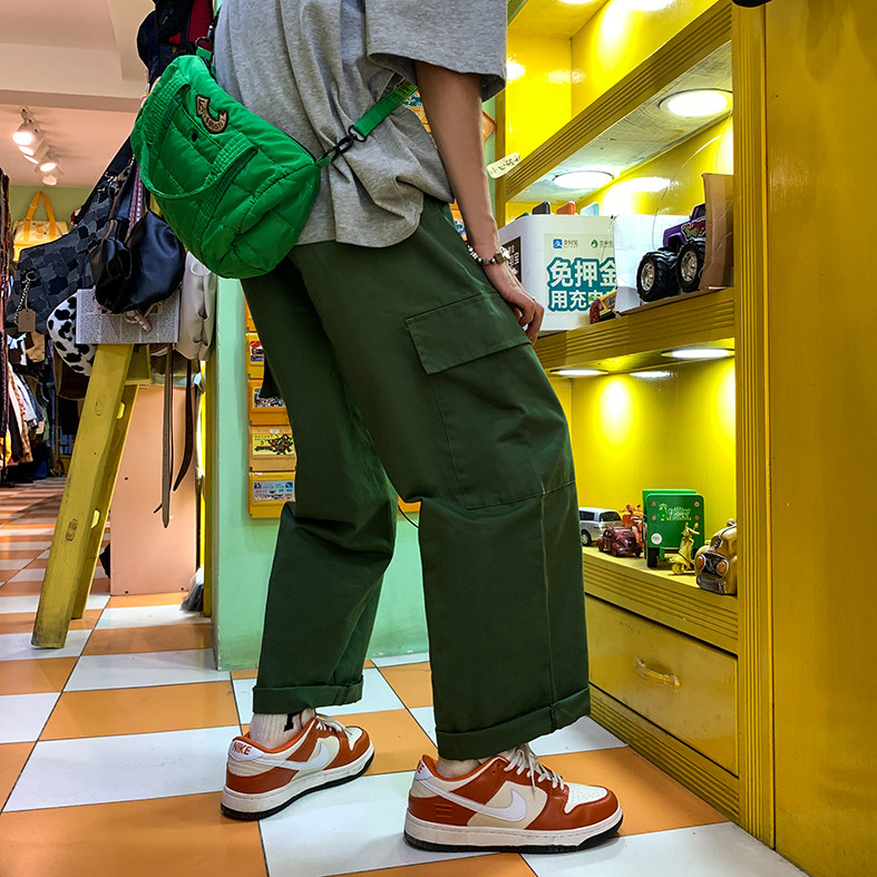 @港风2025夏季新款工装休闲裤男宽松直筒裤NZ262-P40,男装工装外套,星座223（原229-2）