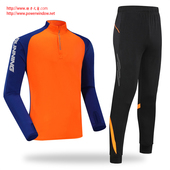 儿童足球训练服男女队服出场服 运动套装 动力之窗秋冬跑步长裤 长袖