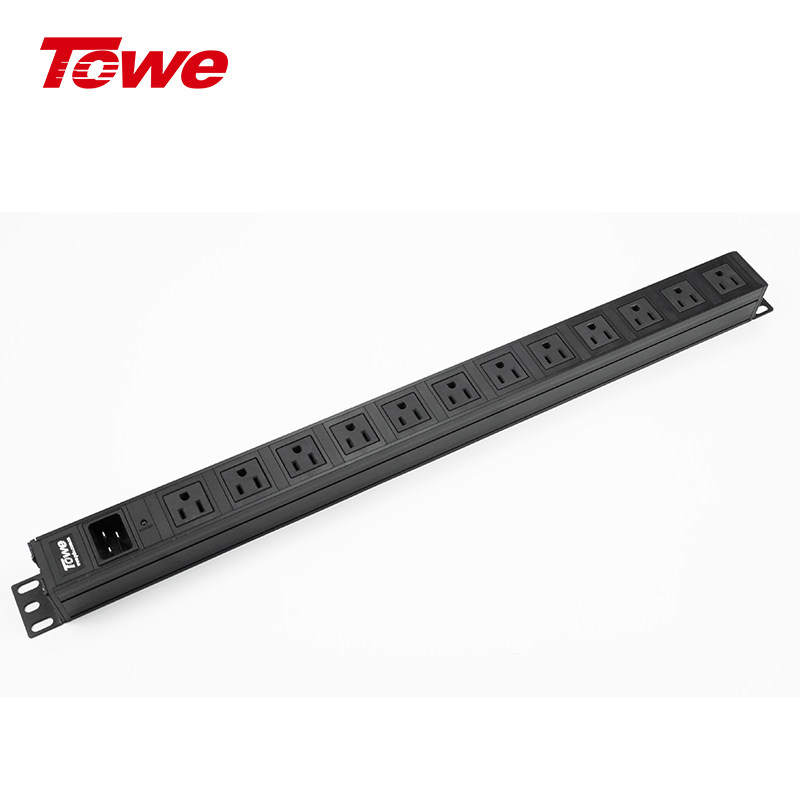 towe同为pdu机柜插座iec欧标/美标插排机房插座美标插孔4000w排插
