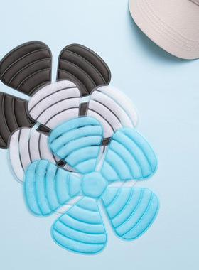 冰凉帽垫物理降温相变pcm可重复使用骑行旅游夏季降暑帽子垫冰帽