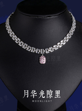 简约轻奢小众锆石锁骨链可调节