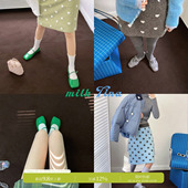 26新款 milktina定制 在月球等你吃晚餐 多巴胺穿搭半身裙「5色」