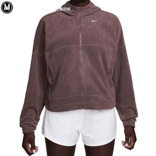 耐克2026春季新品女子保暖双面抓绒指姆扣运动夹克外套HV3699-502