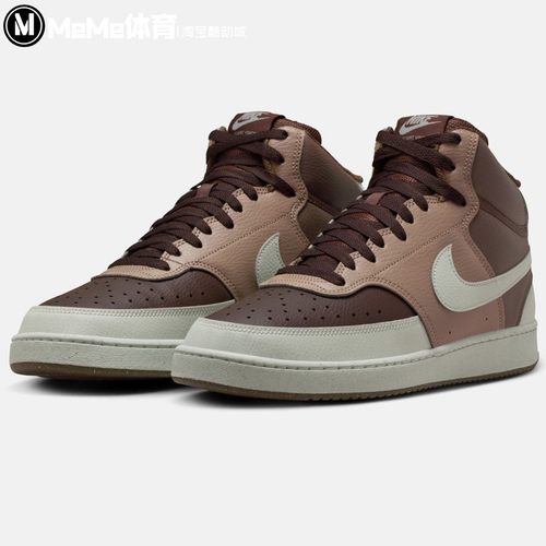 耐克男子运动鞋2025冬新品Court复古篮球风中帮休闲鞋 DN3577-200
