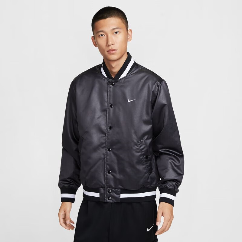 Nike耐克男子2025春新款拒水防风篮球运动宽松夹克外套FZ0663-010
