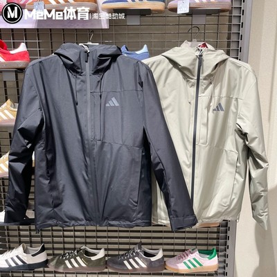 阿迪达斯男装2025冬季新品户外三合一鸭绒内胆连帽夹克外套KQ5501
