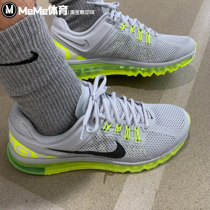 耐克男鞋2025秋季新品AIR MAX荧光灰全掌气垫运动跑鞋 HF3660-003