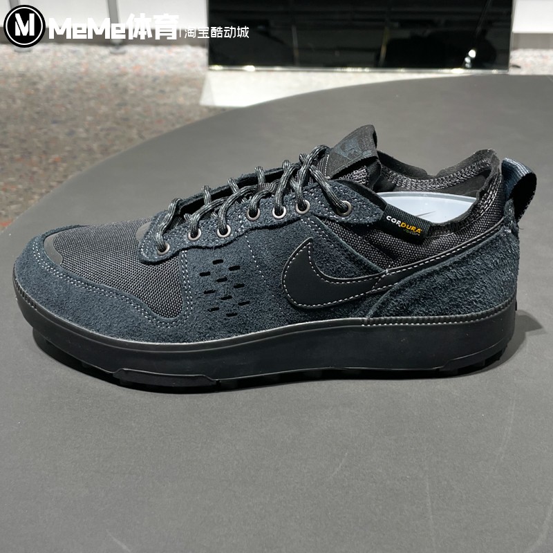 耐克男鞋2025冬新品C1TY复古纯黑翻毛皮抓地耐穿运动鞋HJ4316-003