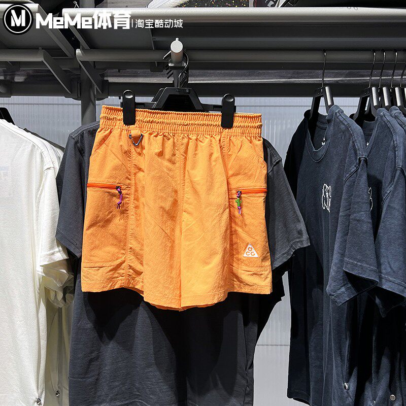 耐克短裤女2025秋款ACG趣味拉链口袋工装裤运动五分裤 HV6388-833