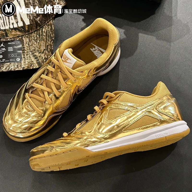 耐克大童鞋女鞋2025冬新品Gato LV8薄底金色运动休闲鞋II7084-700