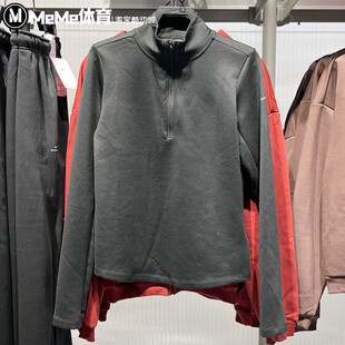 耐克女子健身训练上衣2025冬高弹保暖指姆扣运动套头衫HV3689-010